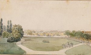 The Upper Garden of Godollo Castle by Thomas Ender